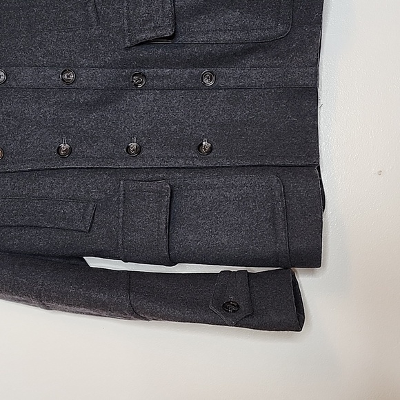 21Men LA Wool Thinsulate Mariners Classic Double Breasted Winter Coat Luxury - Picture 5 of 16